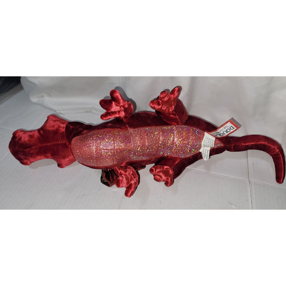 Ruby the Red Dragon Animal Douglas Cuddle Toys plush stuffed gold tones - Picture 4 of 5